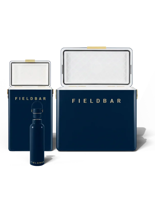 Cooler Box Set & Field Bottle / Sea Boat Blue